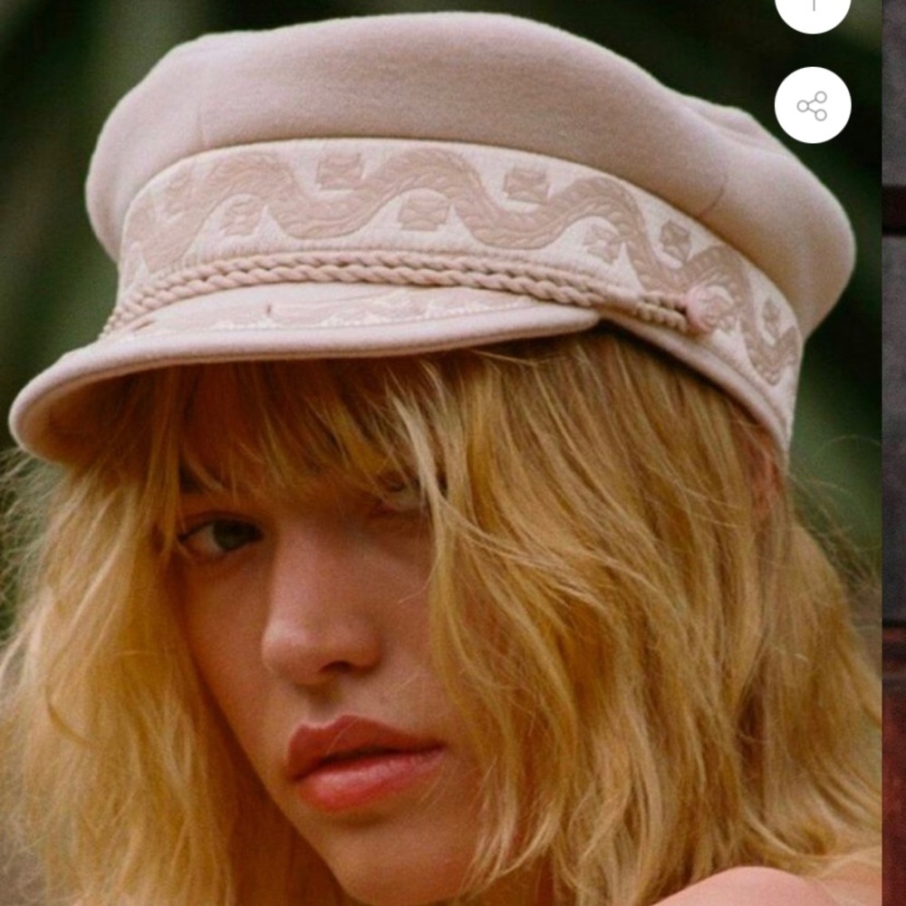 Lack of Color Riviera Newsboy Cap in Pastel Pink